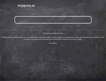 Tablet Screenshot of ninjaproxy.eu